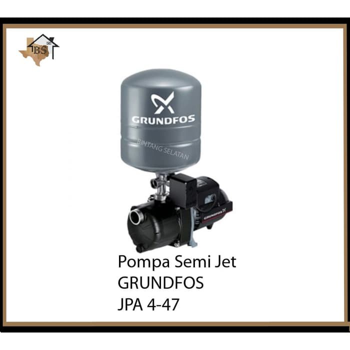 MESIN POMPA SEMI AIR DANGKAL/SEMIJET POMPA GRUNDFOS JPA 4-47 PT-V