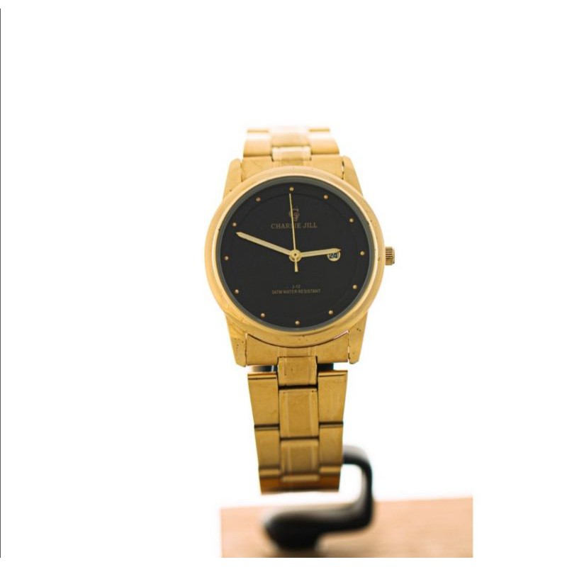 Jam Tangan Wanita Pierre jill Gold Stainless Steel