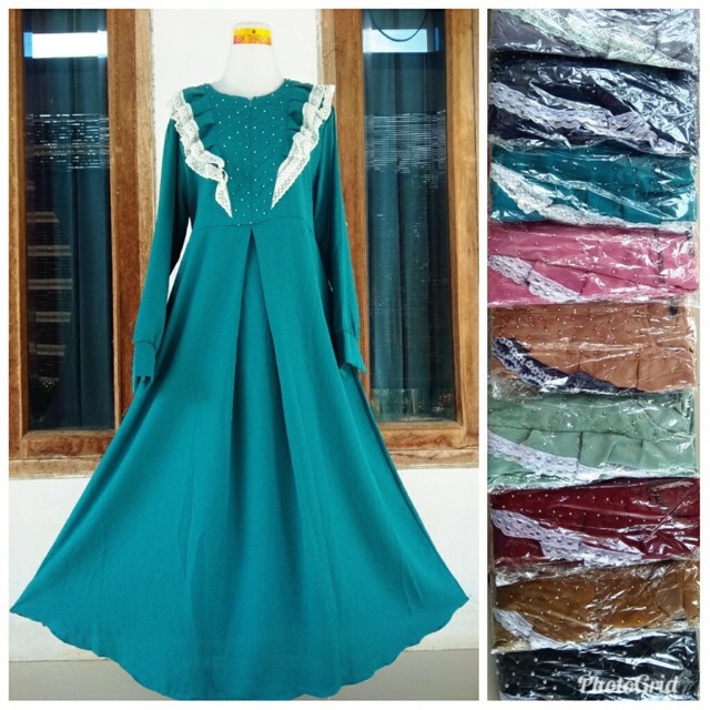 BUSANA MUSLIM TERBARU SETELAN GAMIS KHIMAR ROUSMA MUSTARD YUSHA ILYASA FASHION WANITA