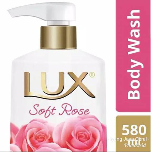 Lux Body Wash Pump 580ml Soft Rose