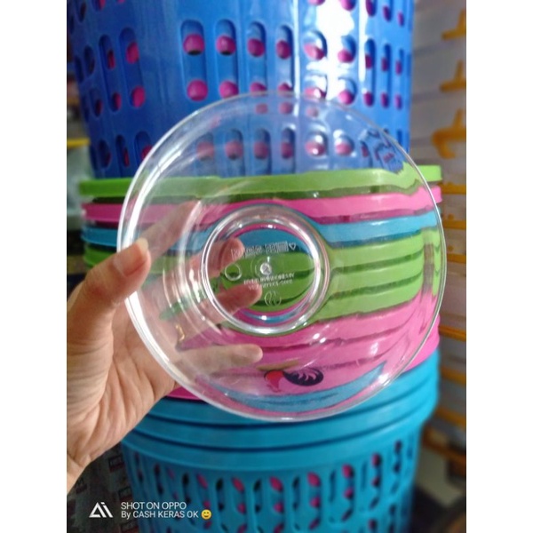 MANGKOK FYBER MOTIF AYAM JAGO/MANGKOK PLASTIK AYAM JAGO/MANGKOK BENING TRANSFARAN