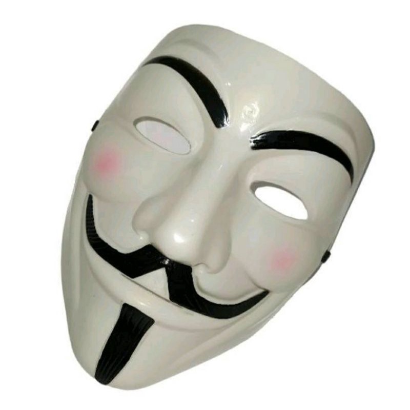 Topeng Hacker Itali / Putih Topeng Anonymous / Vendetta Skull Joker Jabbawockeez