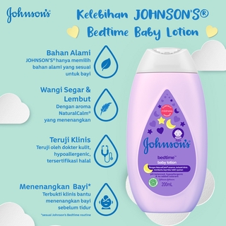 Jual JOHNSON'S Bedtime Baby Lotion - Losion Bayi 200ml | Shopee Indonesia