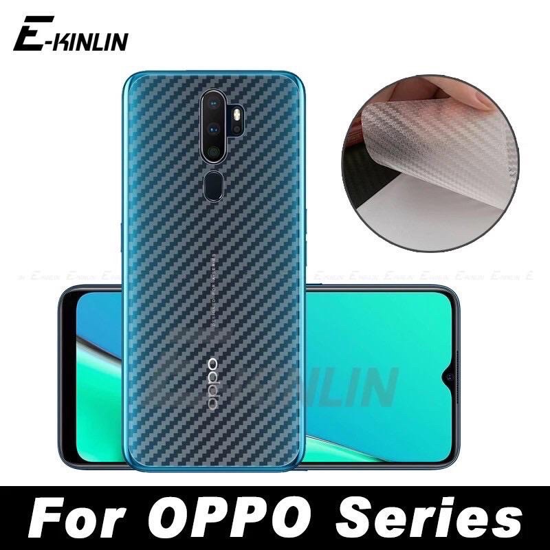 Skin Carbon OPPO F5 A9 2020 A5 2020 F9 F11 PRO RENO 2F RENO 3 PRO antigores belakang Garskin Sticker