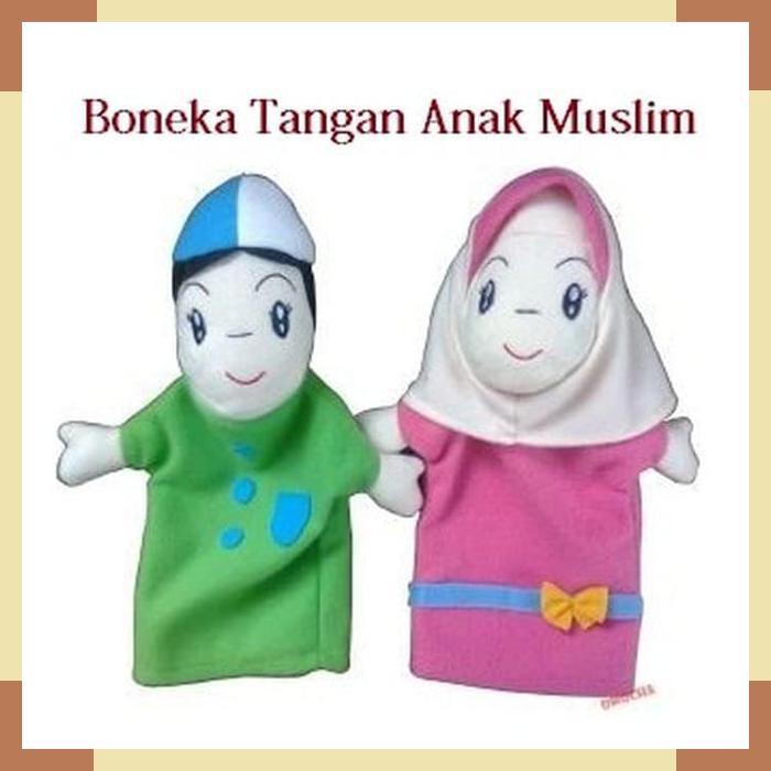 Boneka Tangan Anak Muslim - Mainan Edukasi Boneka Tangan Karakter Anak