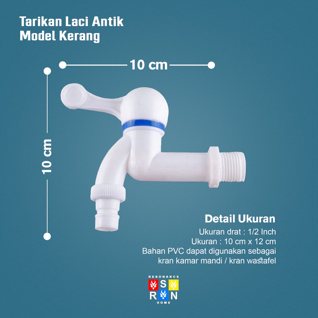 Keran Air Taman Ukuran Drat 1/2 Inch Model Jempol / Wall Faucet Resonance Home