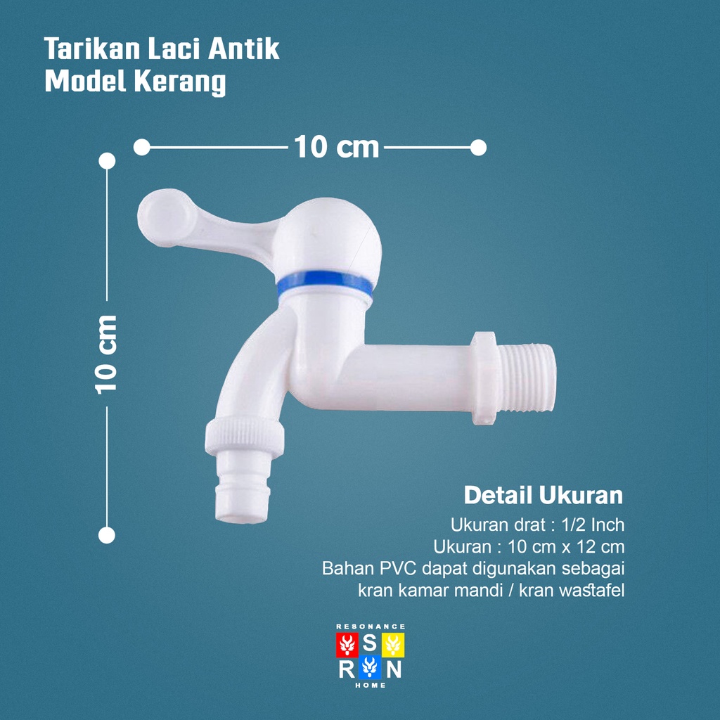 Keran Air Taman Ukuran Drat 1/2 Inch Model Jempol / Wall Faucet Resonance Home