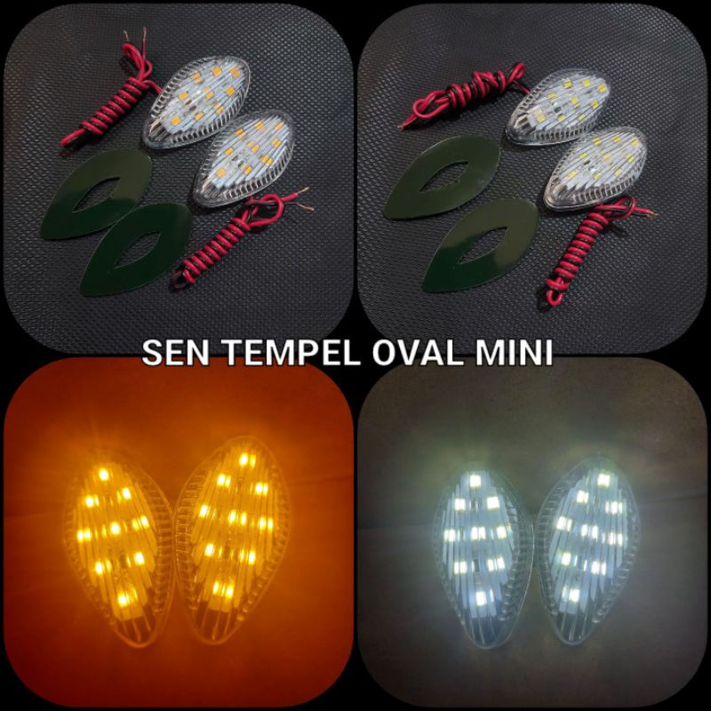 Sen Tempel mini Oval, Sen Tempel Fairing, Sen tempel Body Plus Double tape isi sepasang