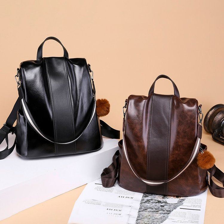 BJ28778 - BLACK/COFFEE - TAS RANSEL PUNGGUNG BACKPACK IMPORT TAS WANITA FASHION IMPORT MODIS ELEGAN TERMURAH TERLARIS TERBARU BAGSTORE JAKARTA TAS BATAM B8778 BQ2383 ELJ602