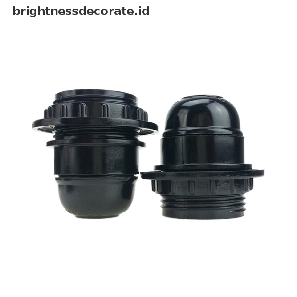 [birth] Black Period Style Screw E27 Light Bulb Lamp Holder Pendant Socket New [ID]