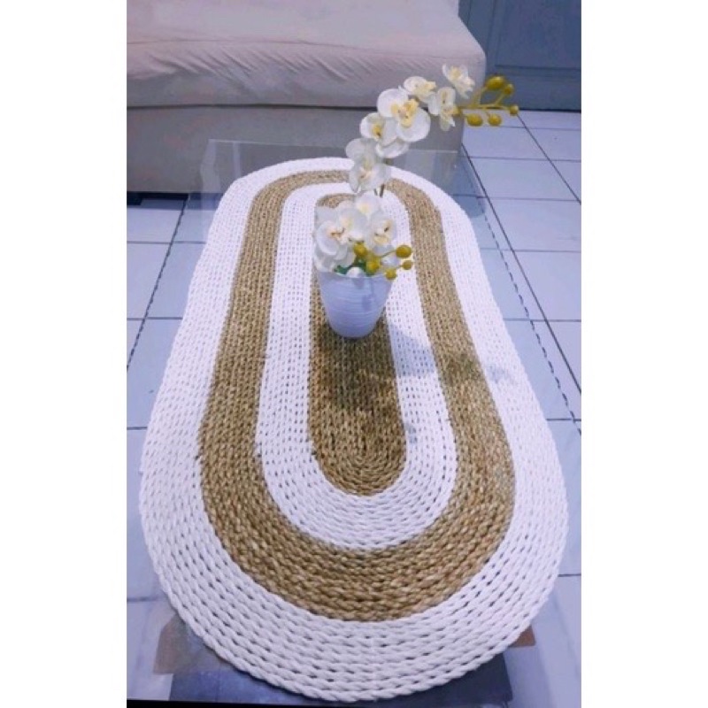 Taplak Meja Seagrass Natural 75x40