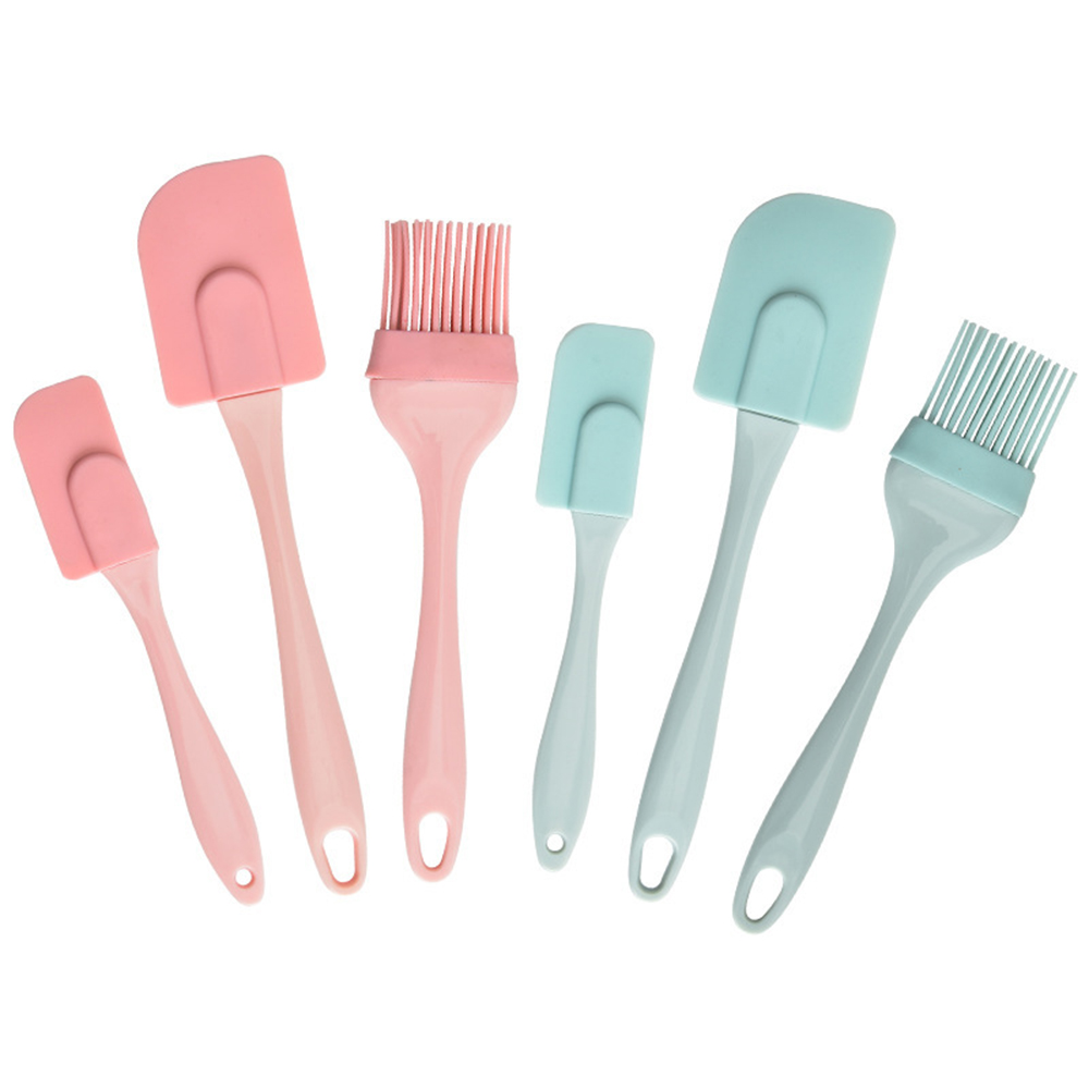 Set Spatula Kuas Minyak Kue Bahan Silikon