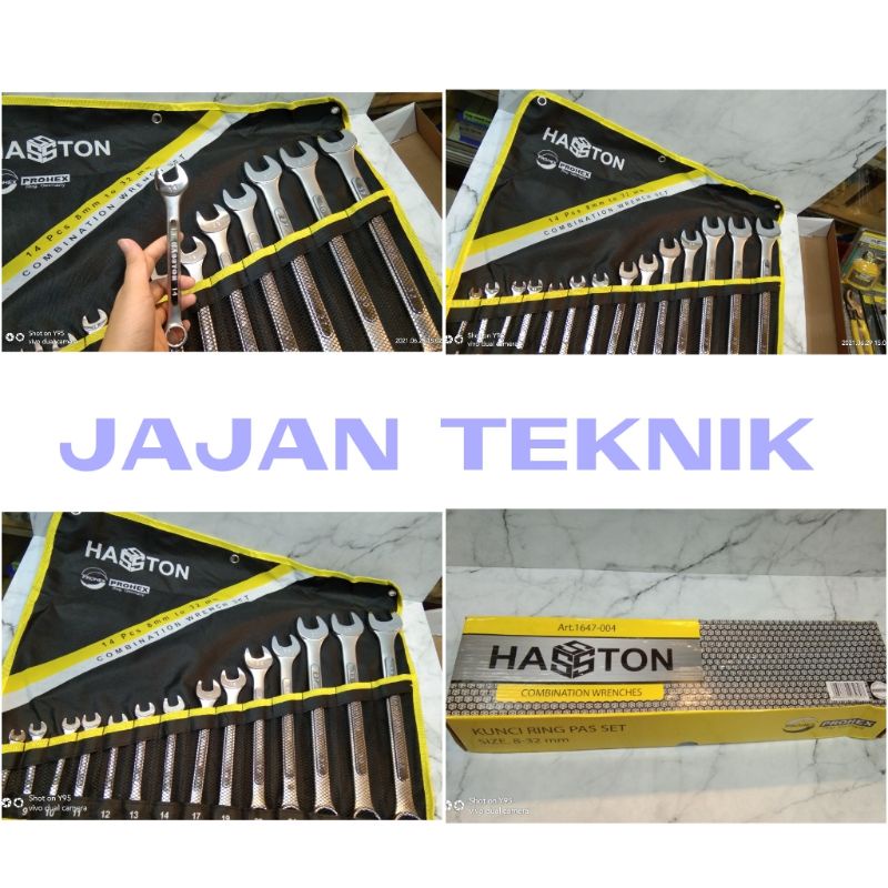 hasston kunci ring pas set 14pcs 8-32 / kunci ring pas