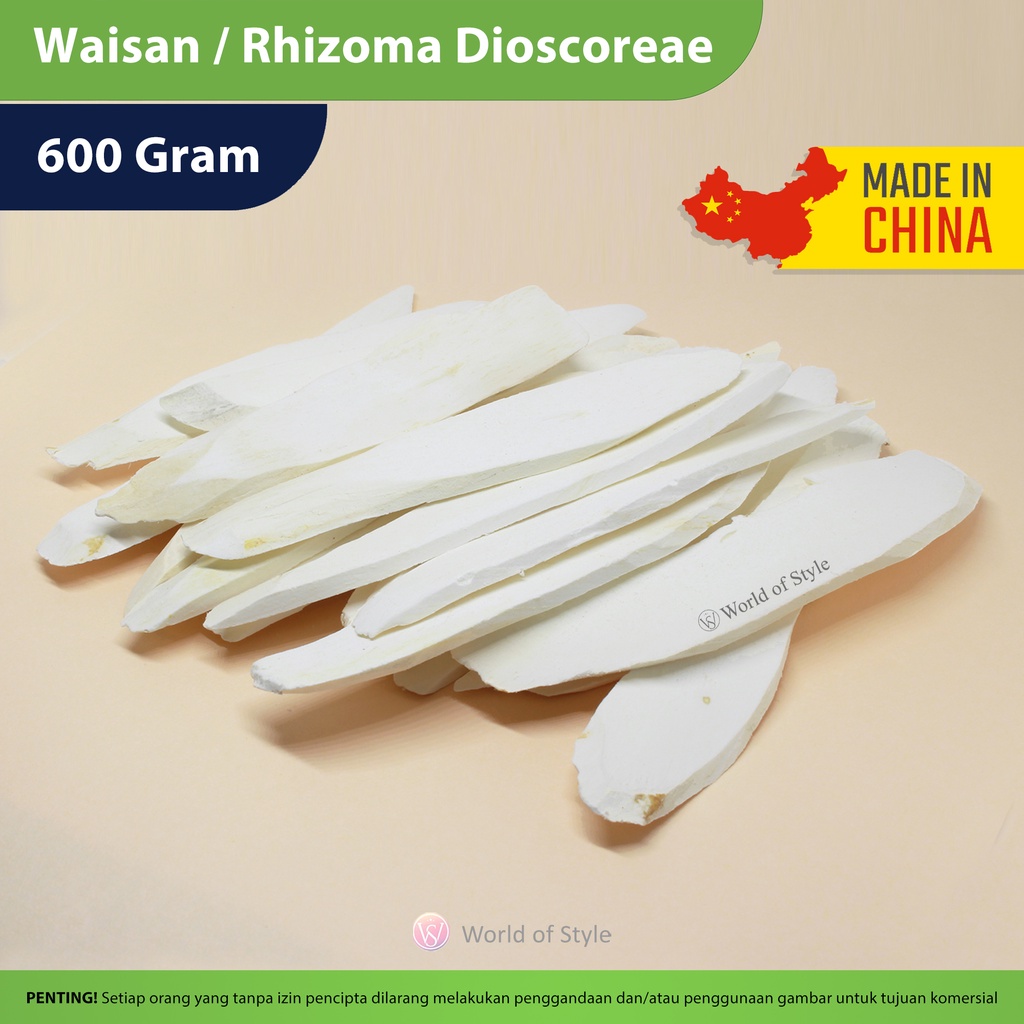 

Wai San / Huai San / Rhizoma Dioscoreae 600 Gram
