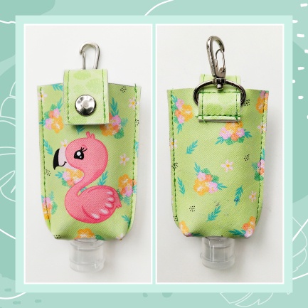 Gantungan Hand Sanitizer Lucu – Hand Sanitizer Holder – CocoSanitizer 15 – CS 15 - FLAMINGO