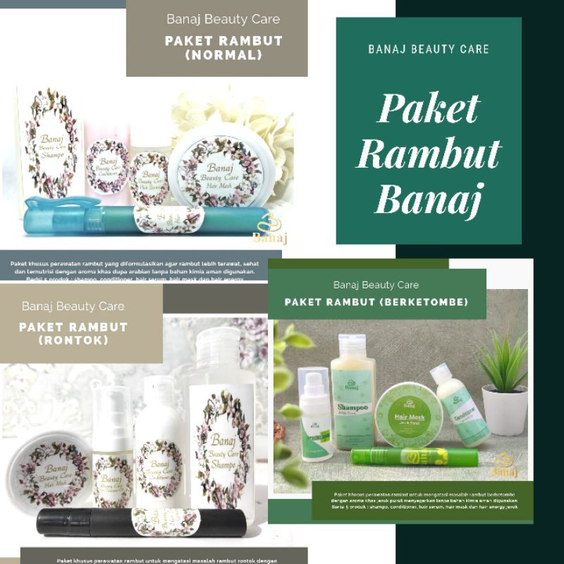 PAKET RAMBUT BANAJ