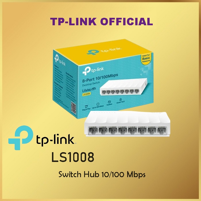 TP-LINK LS1008 8-Port 10/100Mbps Desktop Switch