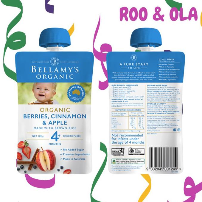 

Bagus Bellamy'S Organic Berries Cinnamon & Apple 4+ Promo
