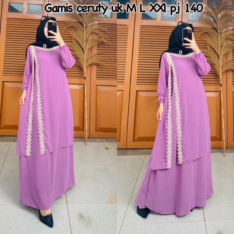 gamis abaya ceruty terbaru / gamis abaya / gamis terbaru / danik maxy /zafina / maxy dress