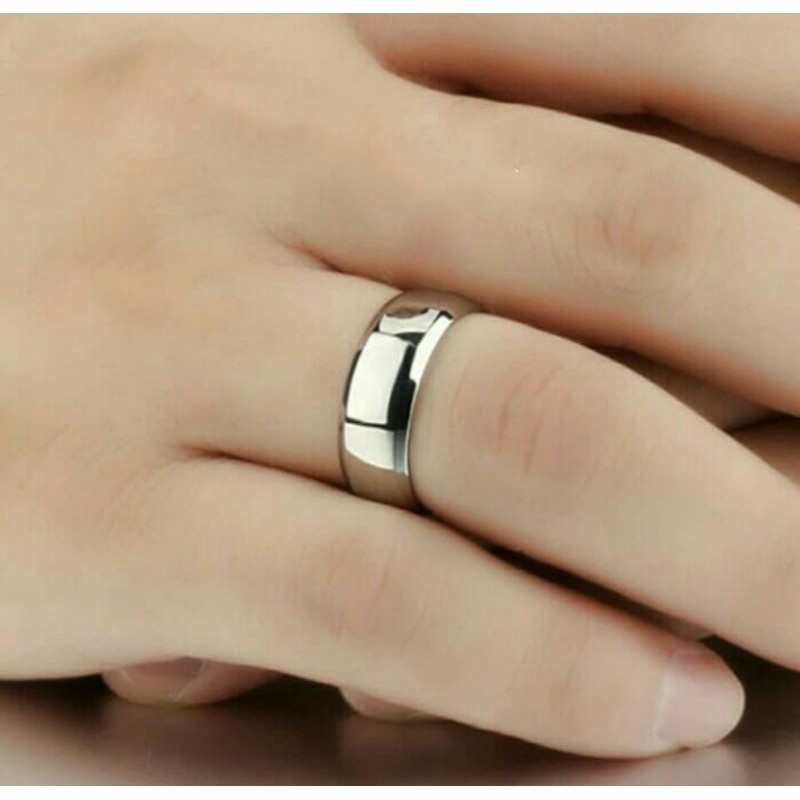 CINCIN TITANIUM PRIA - WANITA WARNA SILVER