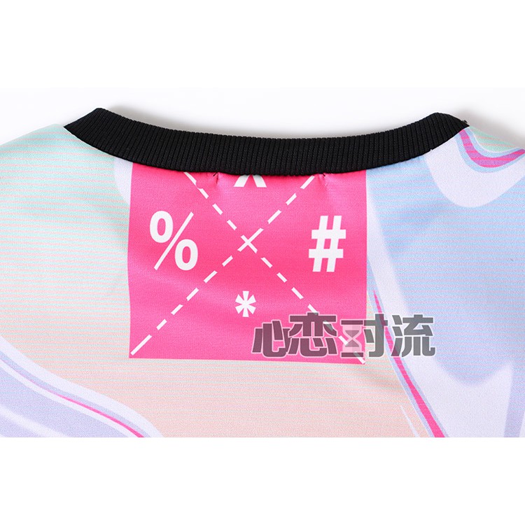 ITS-43 premium full print sweater kaos fullprint rainbow korea import