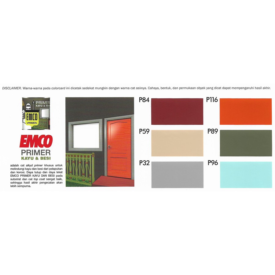 

Primer Besi Anti Karat Emco PKB - 1kg Cat Dasar