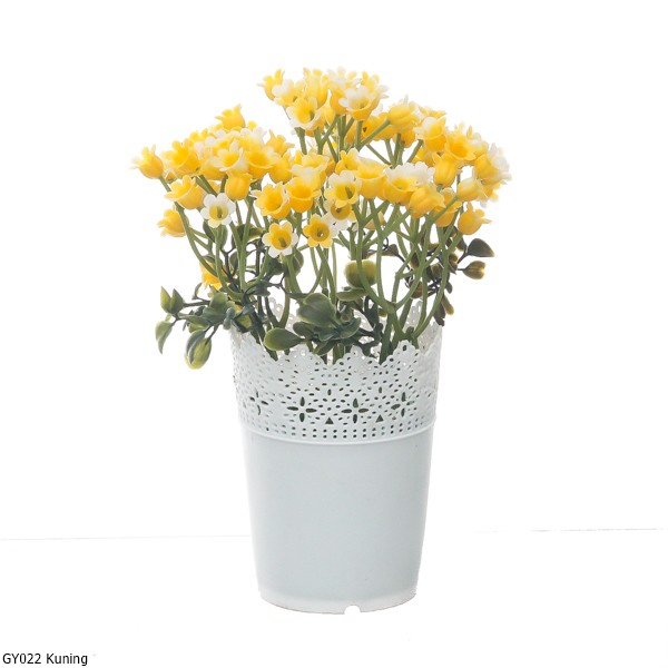 Rangkaian Bunga Plastik Gypsy GY02-Kuning