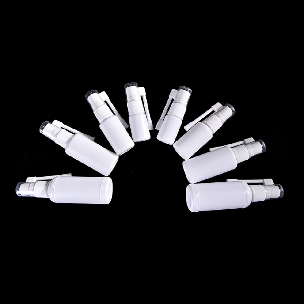 2pcs Botol Semprot Kosong Bahan Plastik Warna Putih Ukuran 10 / 20 / 30 / 50ml