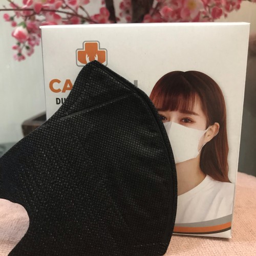 MASKER DUCKBILL ABU ABU DEWASA ISI 50 PCS PREMIUM QUALITY-HITAM
