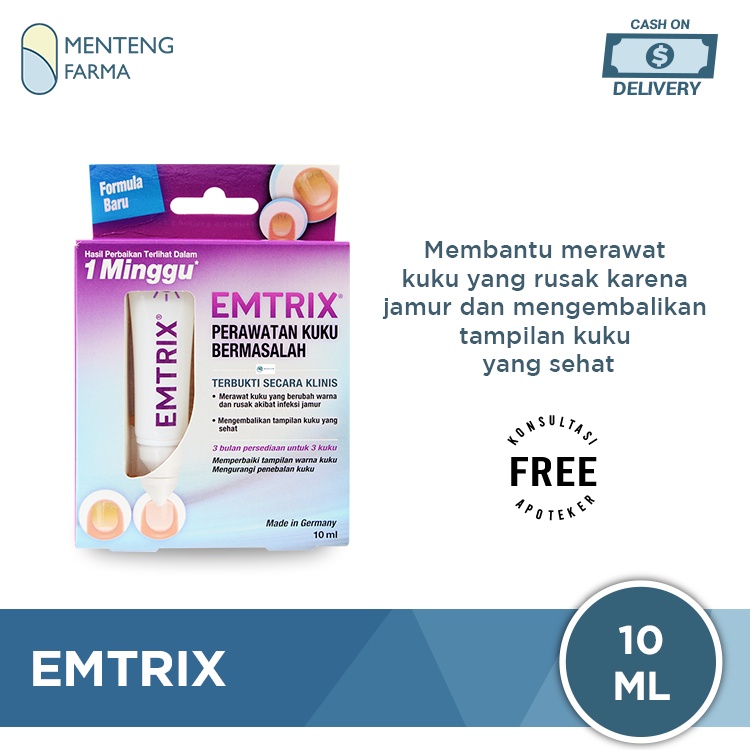 Emtrix 10 mL - Obat Perawatan Kuku Rusak dan Infeksi Jamur