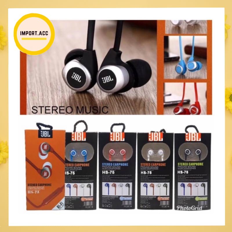 Handsfree HS75 Stereo Music Premium Quality