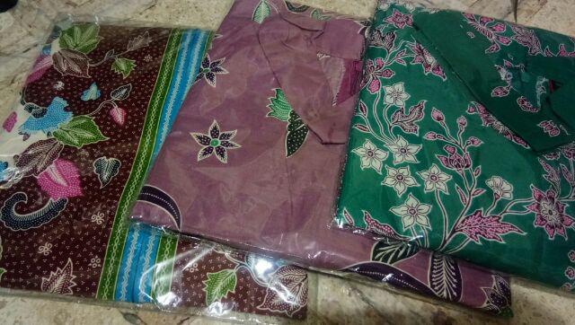 Tunik Batik Jumbo Bahan 100% Katun Halus -  Atasan Batik Wanita - Melati Super Jumbo Ld 130