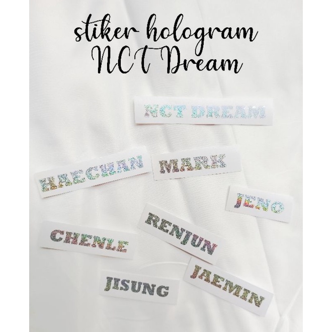 

stiker nct dream hologram /stiker hologram kpop /stiker holgram idol