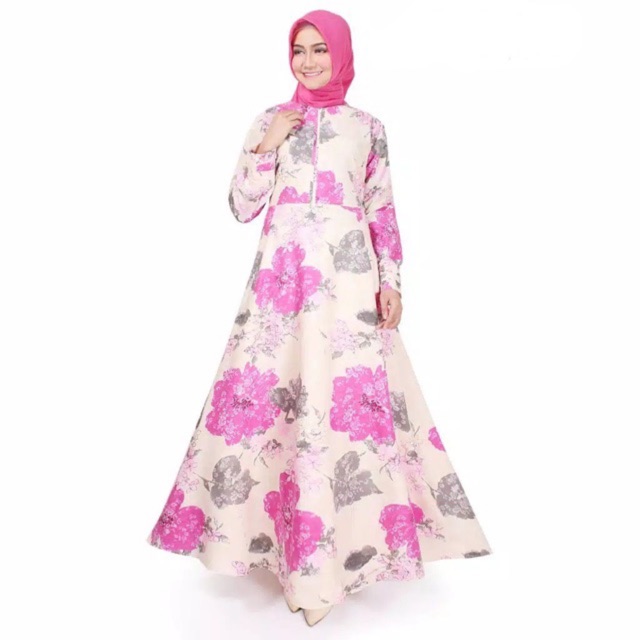 (1KG 5PCS) EMMA JUMBO GAMIS KATUN MOTIF MONALISA