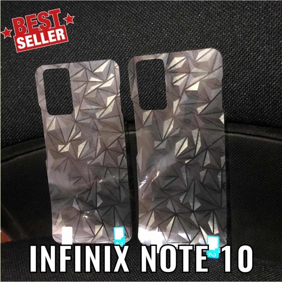 INFINIX NOTE 10 NOTE 10 PRO ANTI GORES SKIN DIAMOND, GARSKIN DIAMOND PELINDUNG BELAKANG ANTI JAMUR