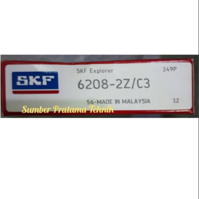 Ball Bearing 6208-2Z/C3  SKF