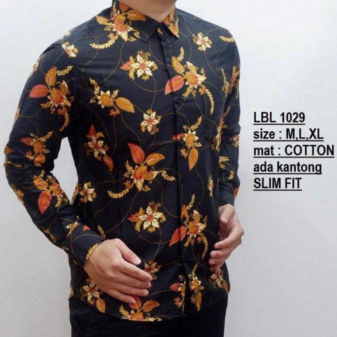 Kemeja Pria / Hem Batik Slim Fit / Lbl 740 / Luigi Batani
