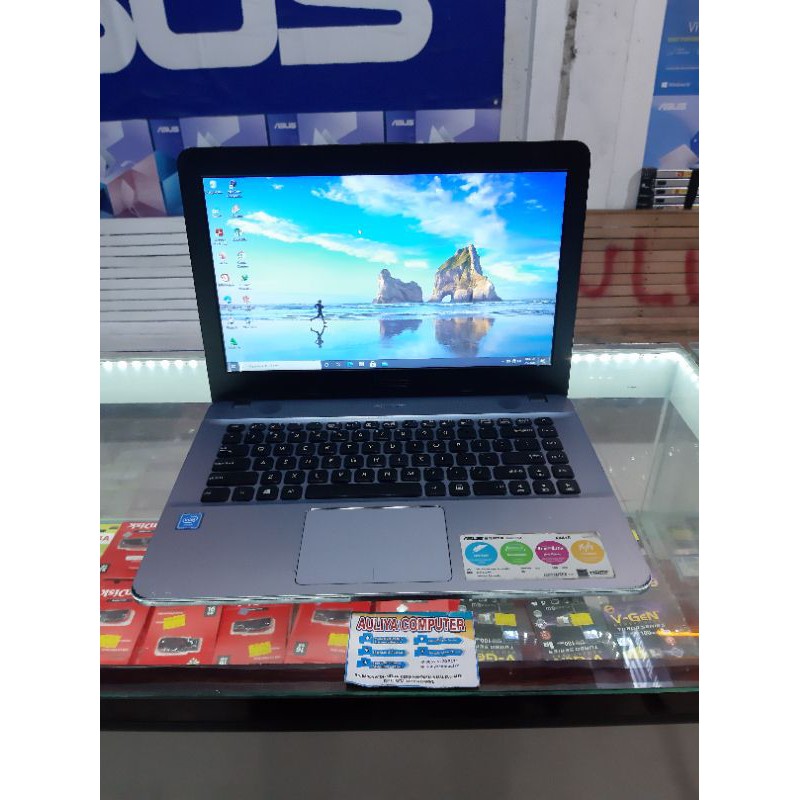 Laptop second bekas Asus X441s prosesor intel celeron N3060 -14 inc slim-ram 4gb DDR4-harddisk 500gb