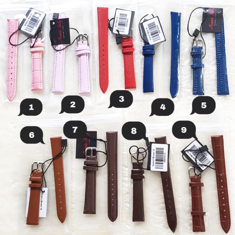 Strap Kulit Jam - Avante Italy Ukuran 14