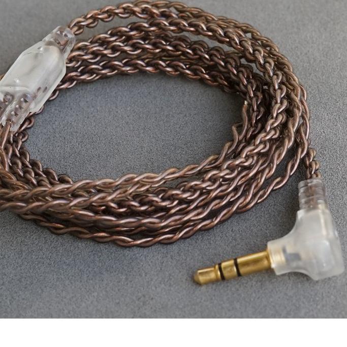 ❅ UE Cable Braid COPPER Transparan MIC SMULE KARAOKE DIY Earbud Replacement Cable ❄