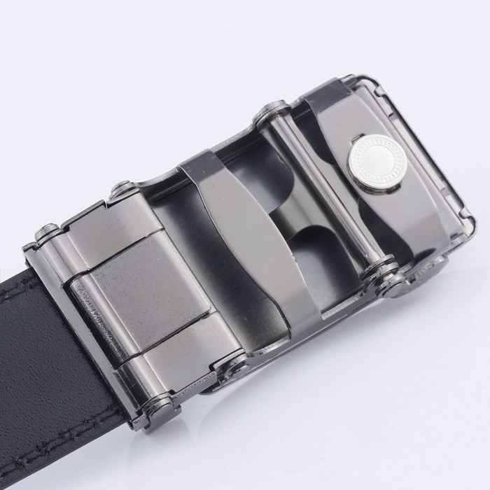 Ikat Pinggang Kulit Sabuk Pria Gesper Rel Automatic Buckle JAGUAR 03