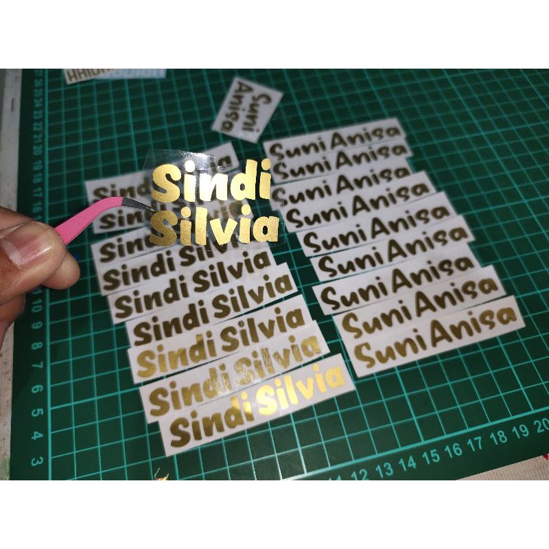 

STIKER CUTTING NAMA MINI / MURAH / CUSTOM