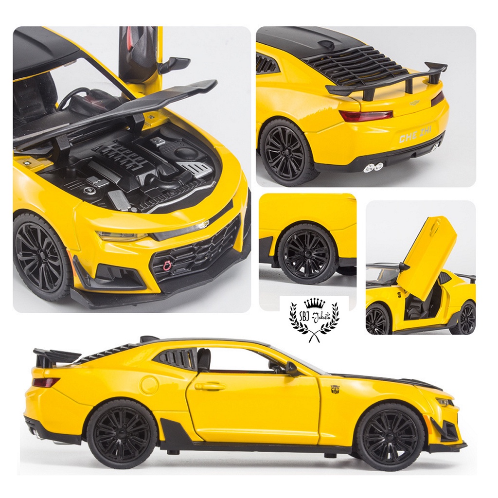Diecast Chevrolet Camaro Transformer Bumblebee Skala 1:24 Ukuran Besar