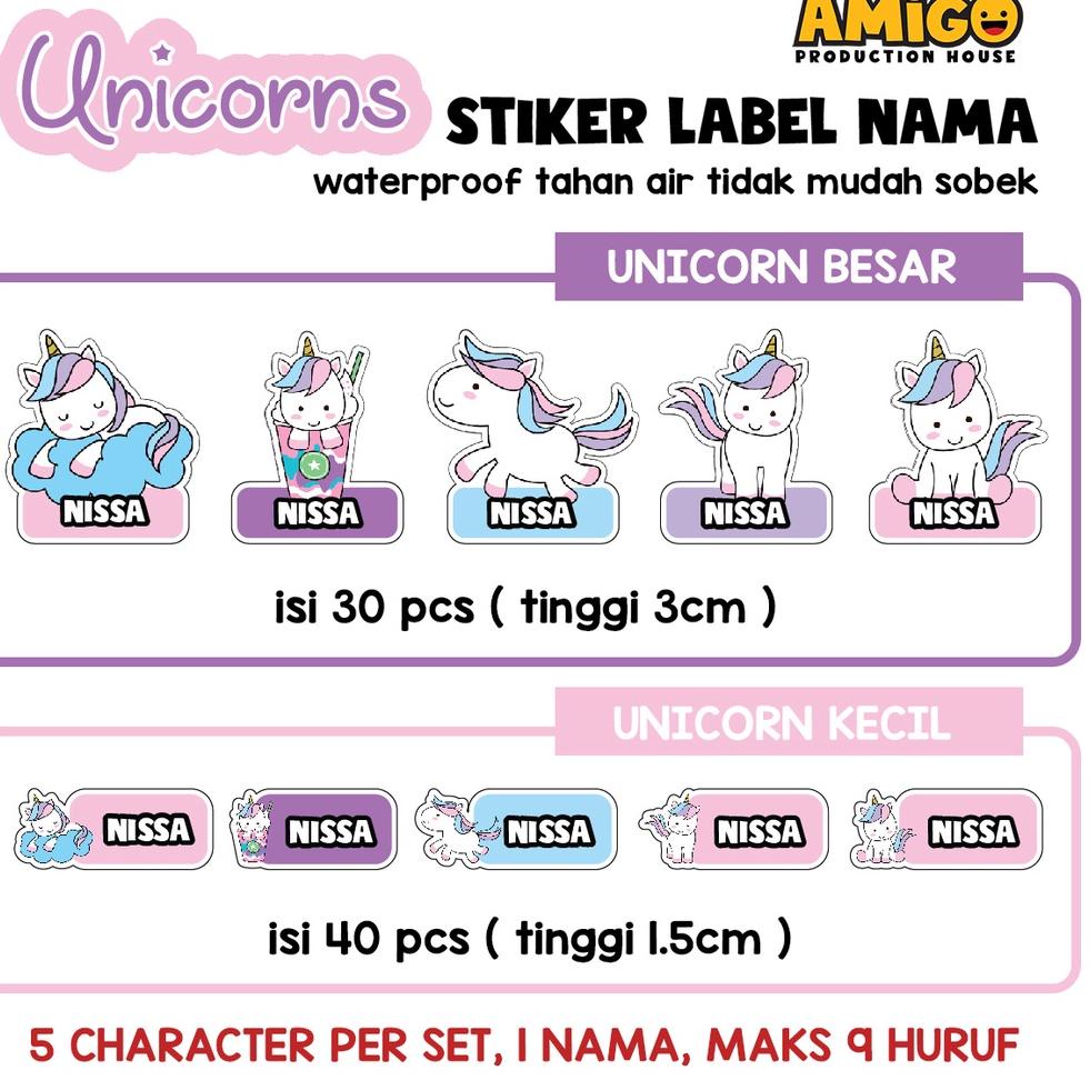 

(M2I6) label nama anak Stiker gambar bt21 superhero avengers minion my little pony princess harry potter kakao friend custom //Jual@produk