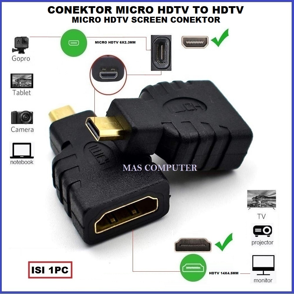 Conektor Micro Hdmi to Hdmi / Micro Hdmi to Hdmi / Conektor Micro Hdtv