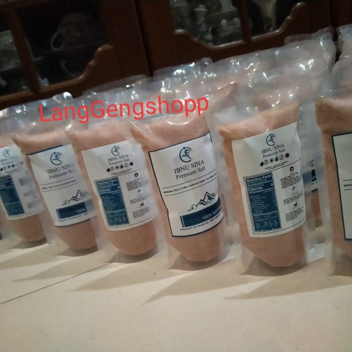 

ASLI garam himalaya ibnu sina 1000grhimalayan pink salt ibnu sina