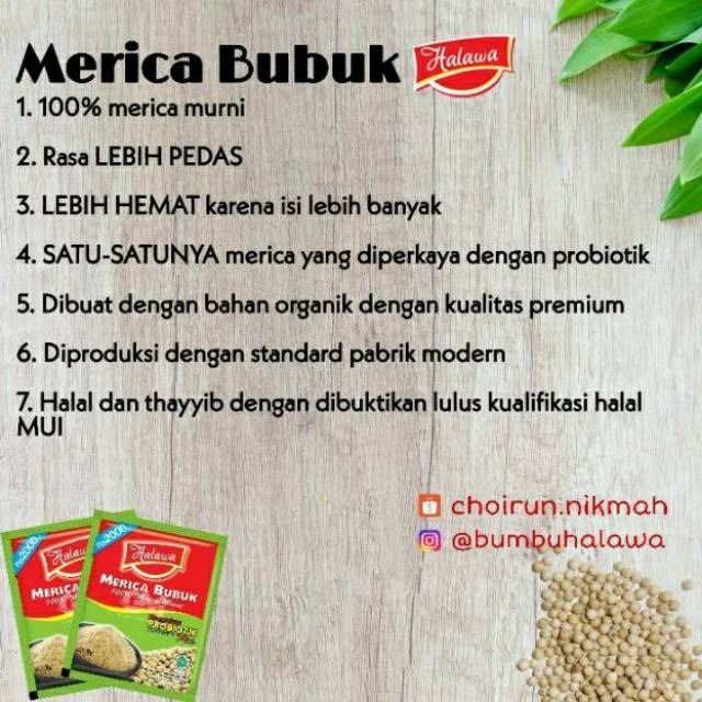 Merica Bubuk Halawa