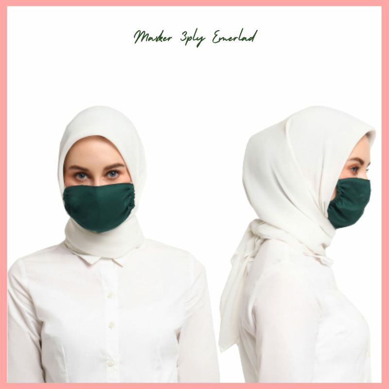 MASKER KAIN KATUN POLOS 3PLY HARGA MURAH GRATIS ONGKIR STORE