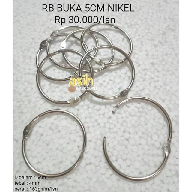 Ring bulat buka 5cm