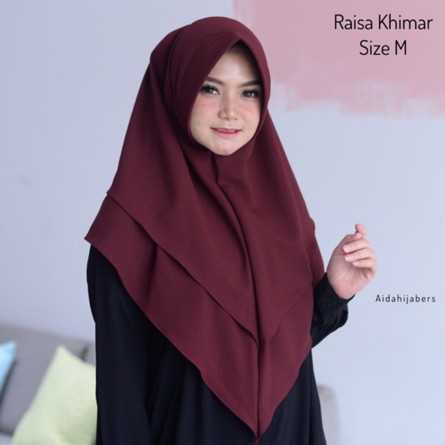 RAISA KHIMAR SIZE M ( sedang ) / KHIMAR SYARI 2 LAYER